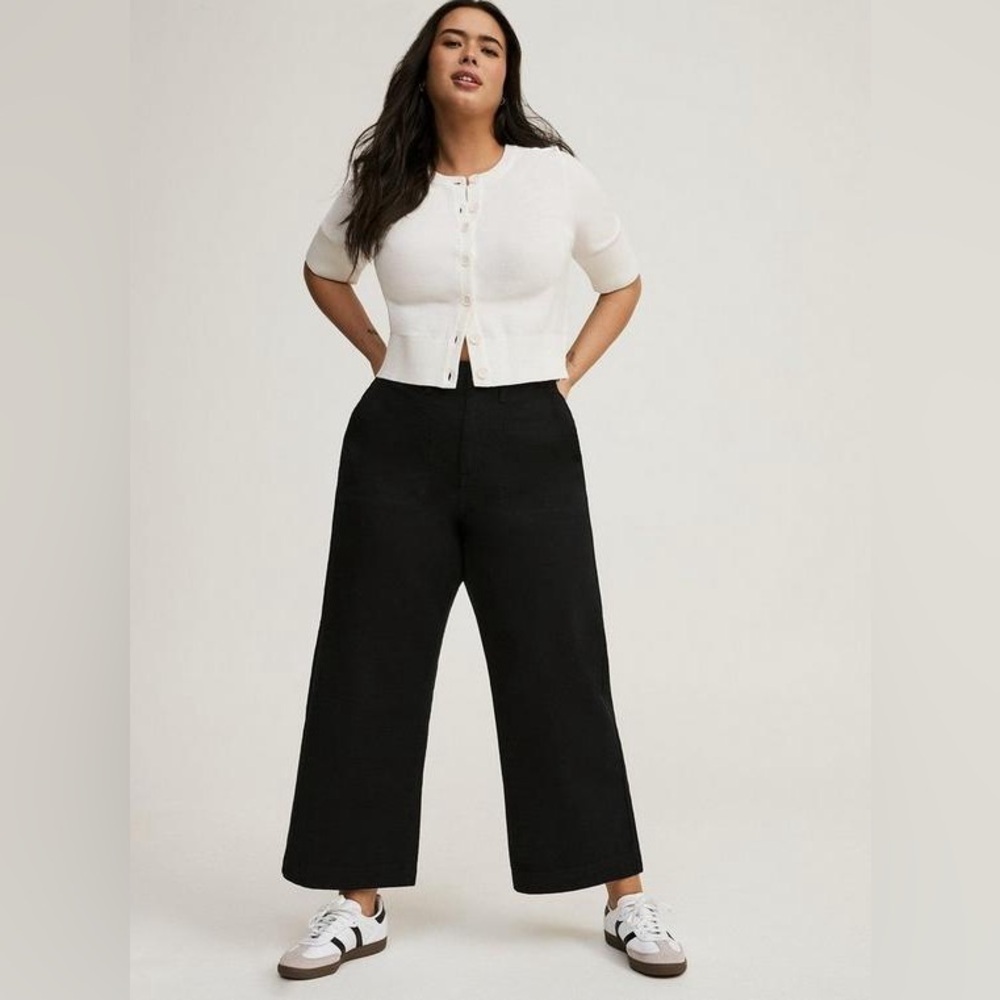 Torrid Black Lace-Up Back Utility Pant - Picture 6 of 6